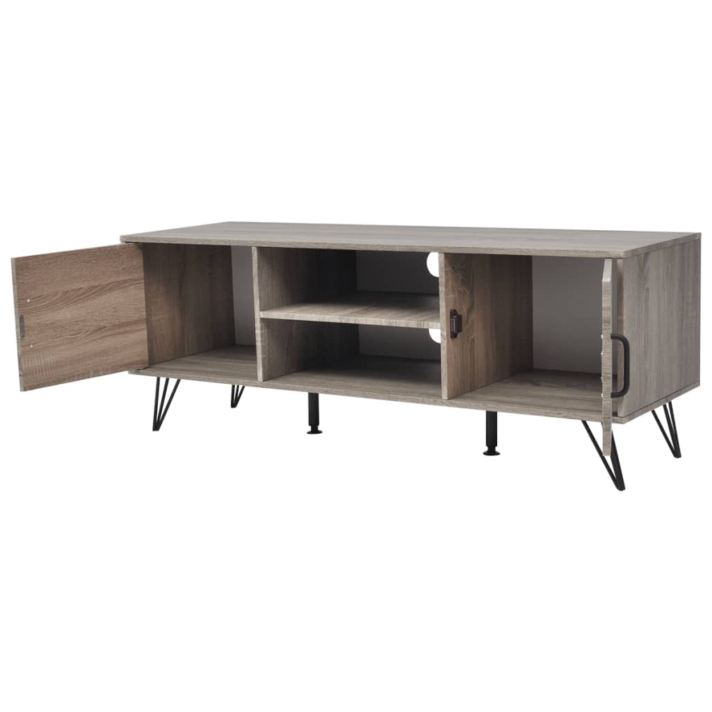 vidaXL TV Stand 47.2"x15.7"x17.7" Gray-2