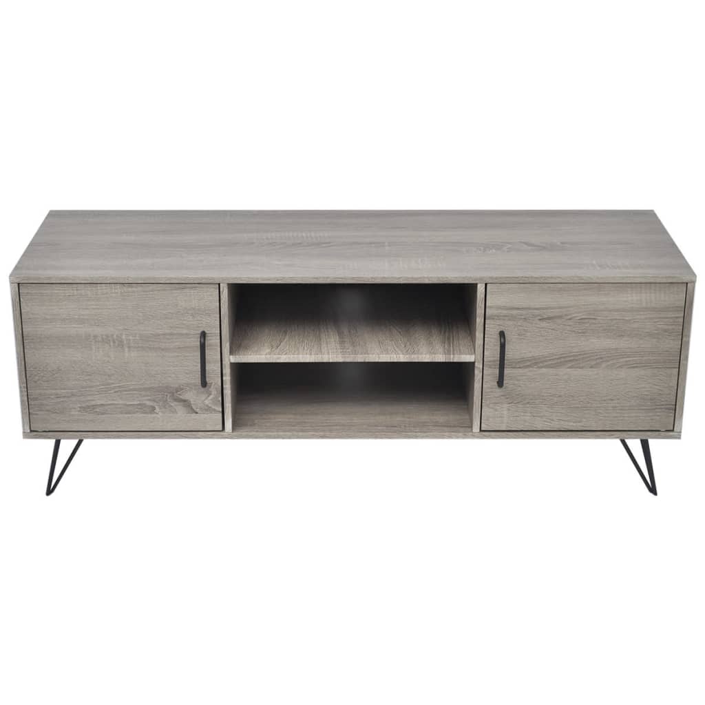 vidaXL TV Stand 47.2"x15.7"x17.7" Gray-3