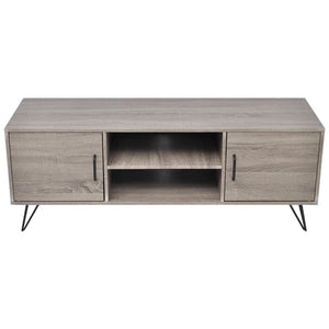 vidaXL TV Stand 47.2"x15.7"x17.7" Gray-3