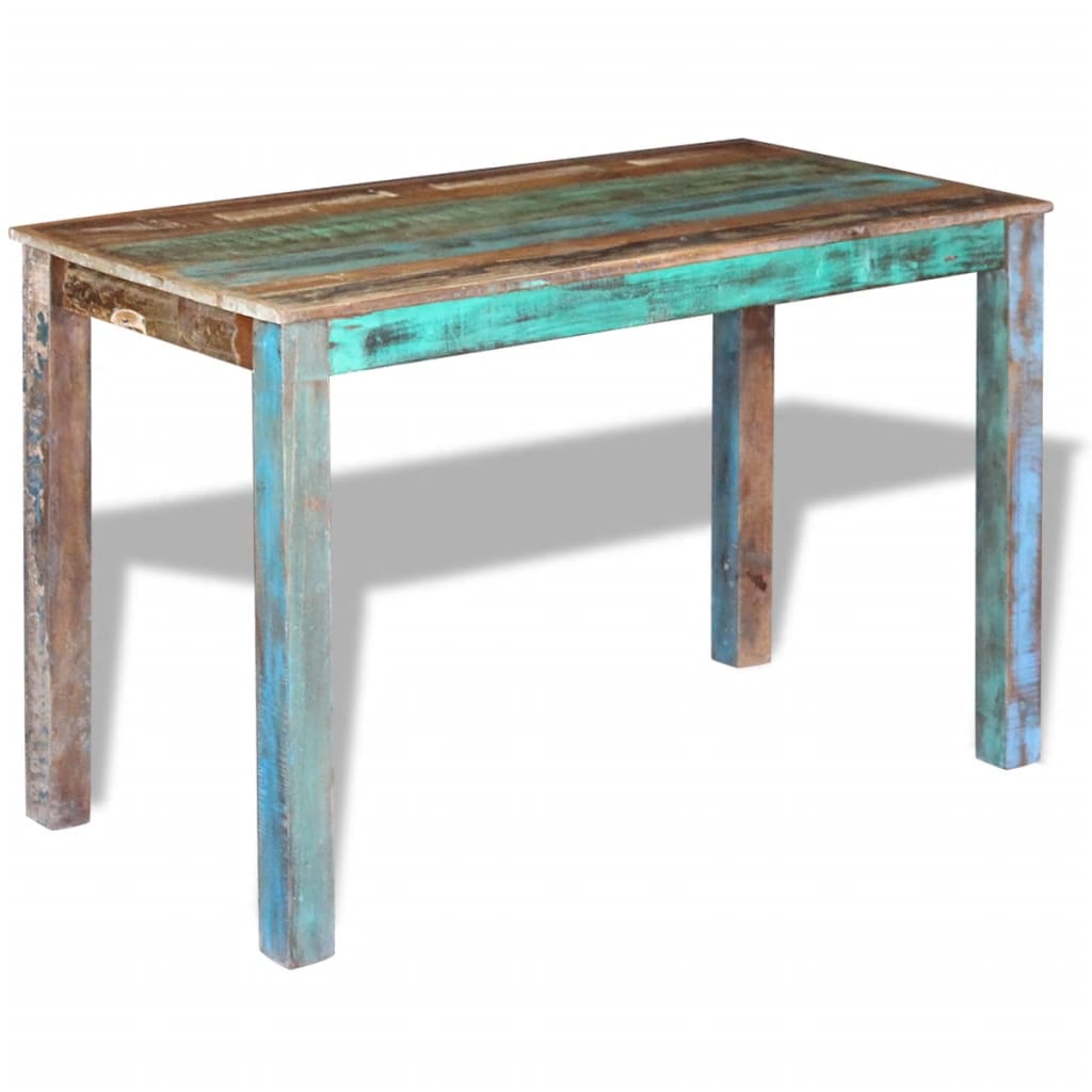 vidaXL Dining Table Kitchen Table Home Dining Room Table Solid Reclaimed Wood-2