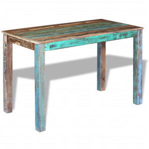 vidaXL Dining Table Kitchen Table Home Dining Room Table Solid Reclaimed Wood-2