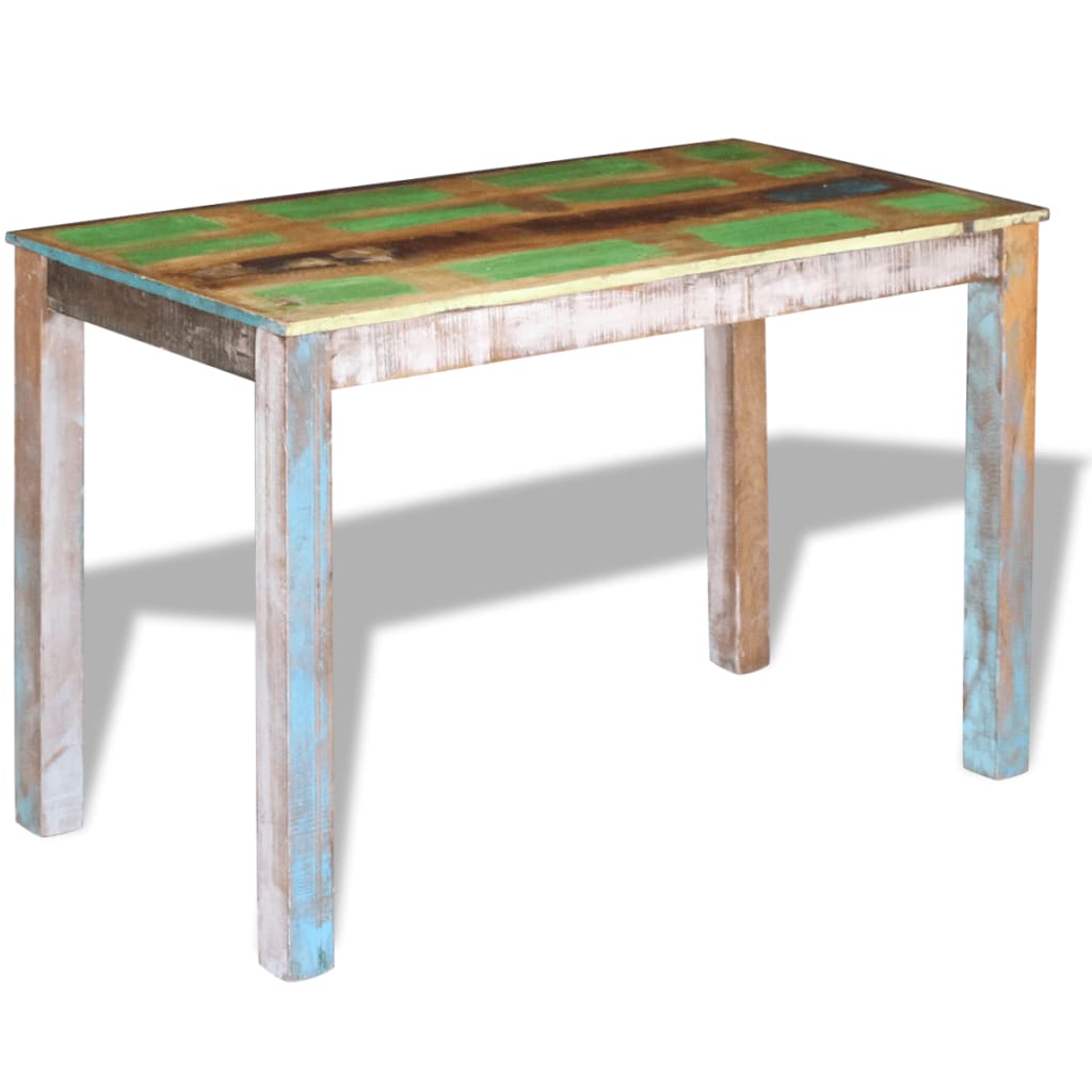 vidaXL Dining Table Kitchen Table Home Dining Room Table Solid Reclaimed Wood-4