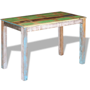 vidaXL Dining Table Kitchen Table Home Dining Room Table Solid Reclaimed Wood-4