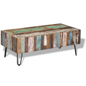 vidaXL Coffee Table Solid Reclaimed Wood 39.4"x19.7"x15"-3