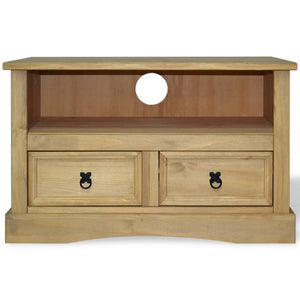 vidaXL TV Stand Mexican Pine Corona Range 35.8"x16.9"x22"-3