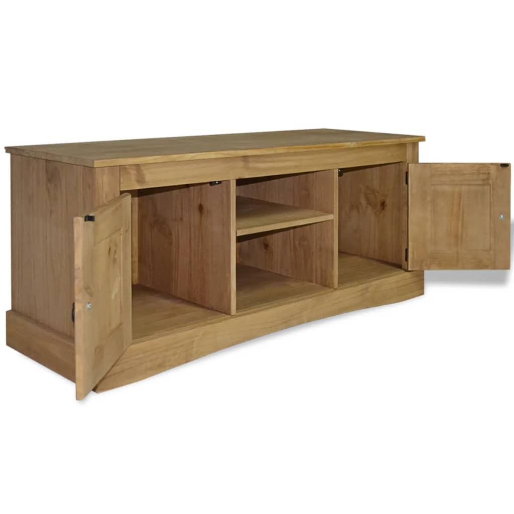 vidaXL TV Stand TV Unit Sideboard Home TV Console Mexican Pine Corona Range-4