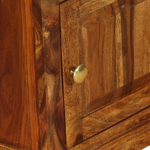 vidaXL Nightstand Storage Bedside Table for Home Bedroom Solid Wood Sheesham-19