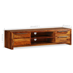 vidaXL TV Stand Solid Wood Sheesham 47.2"x11.8"x11.8"-10