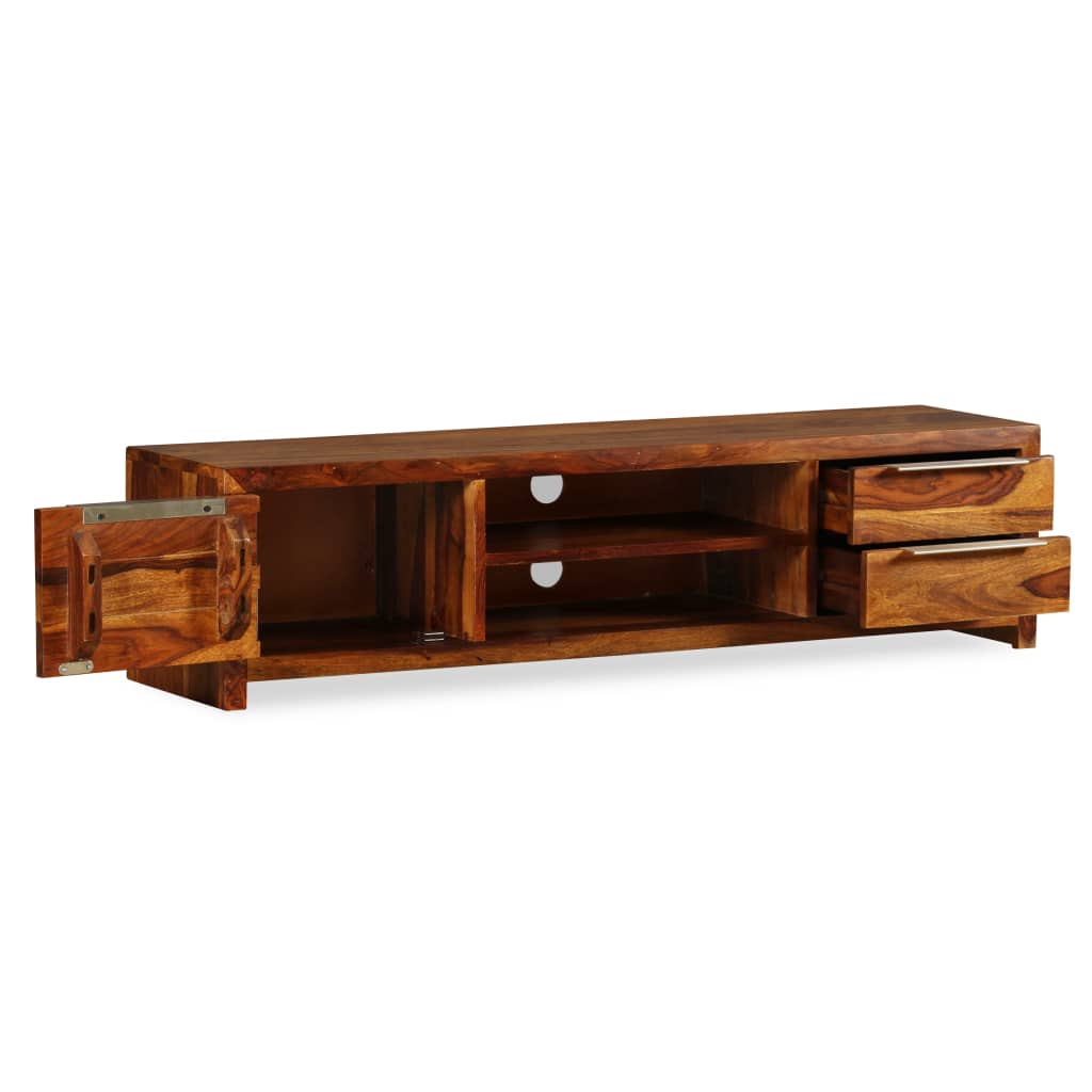 vidaXL TV Stand Solid Wood Sheesham 47.2"x11.8"x11.8"-2