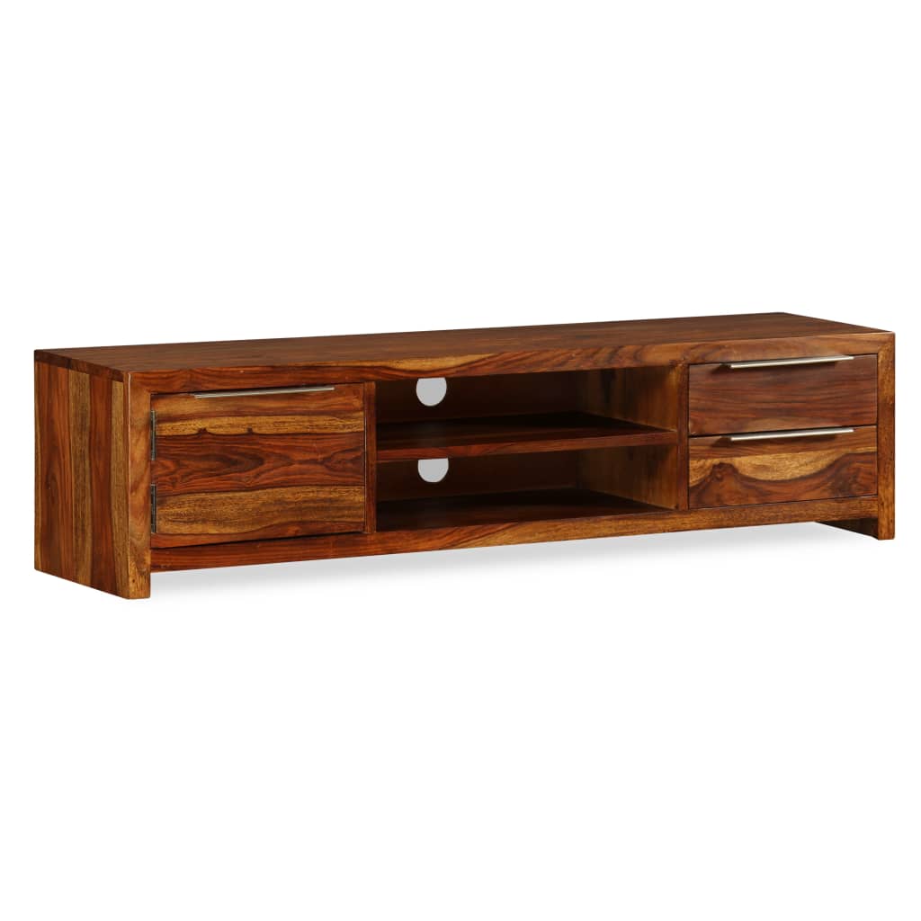 vidaXL TV Stand Solid Wood Sheesham 47.2"x11.8"x11.8"-8