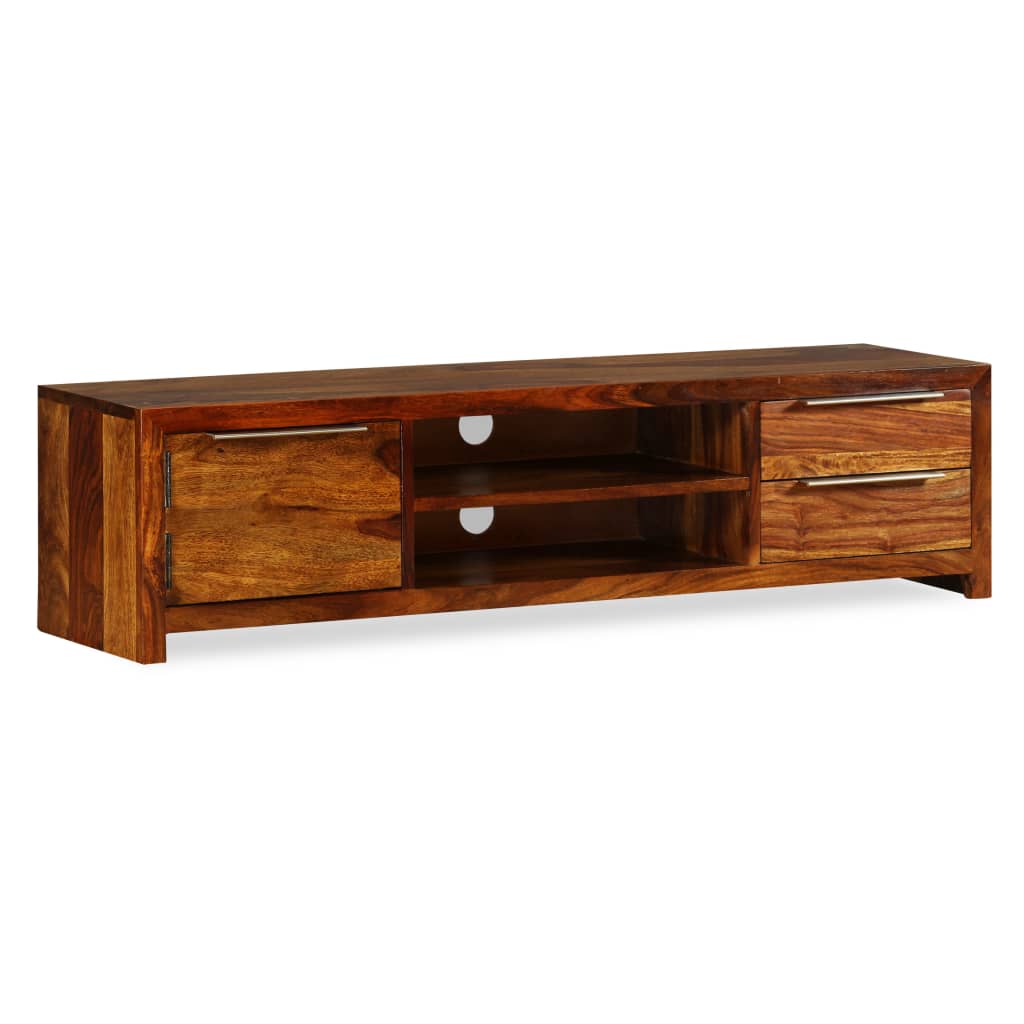 vidaXL TV Stand Solid Wood Sheesham 47.2"x11.8"x11.8"-9