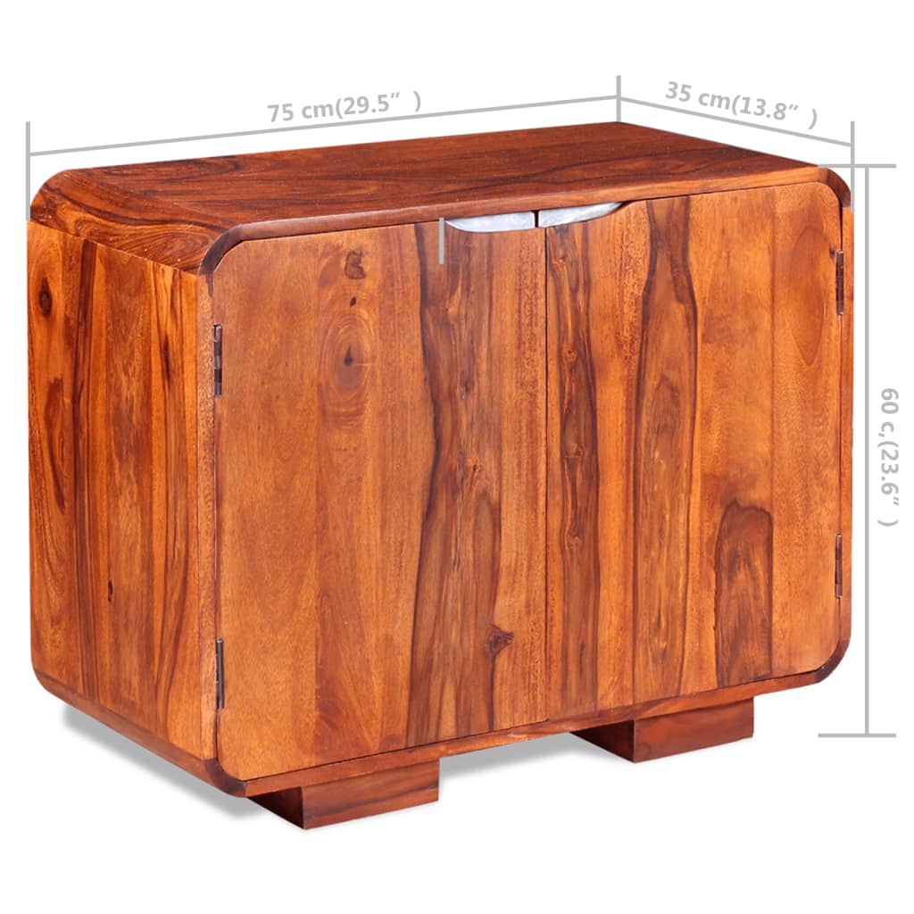 vidaXL Sideboard Solid Sheesham Wood 29.5"x13.8"x23.6"-8