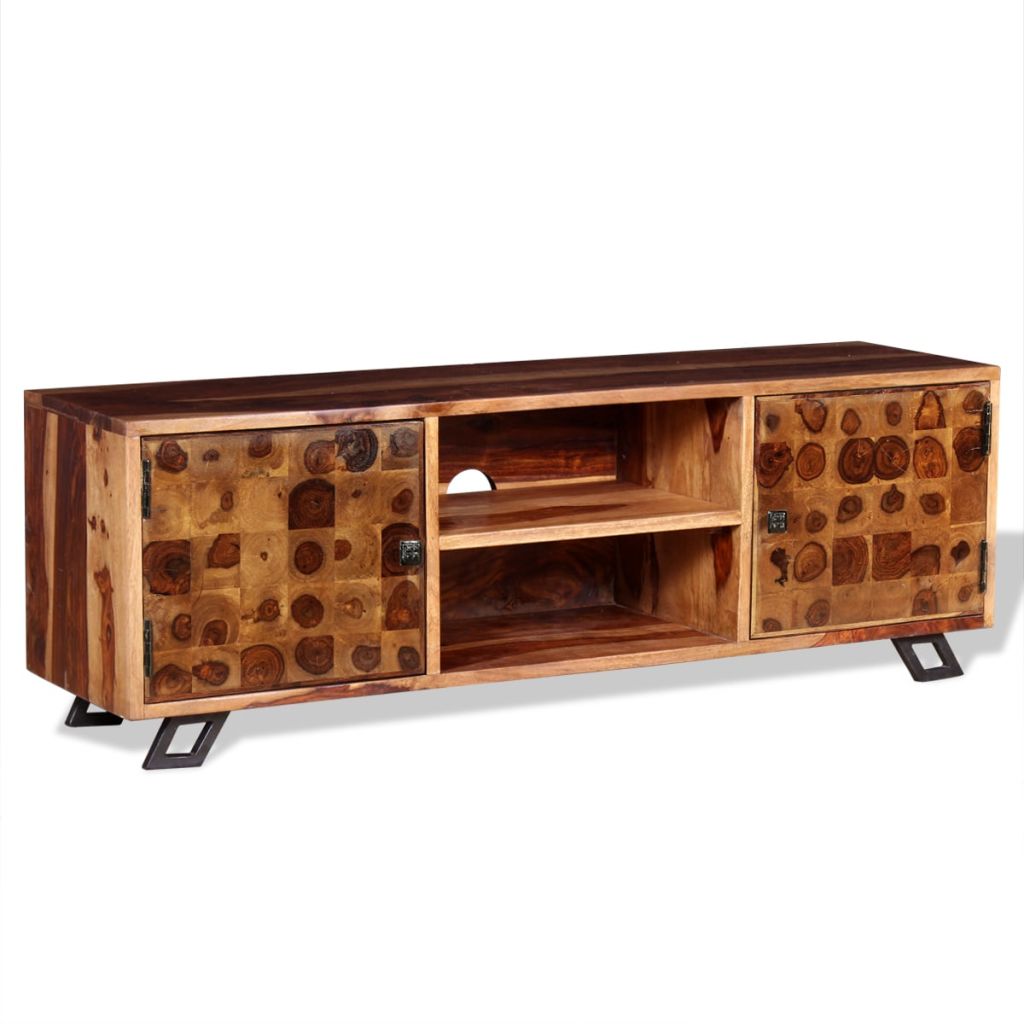 vidaXL TV Stand Solid Wood Sheesham 47.2"x11.8"x15.7"-4