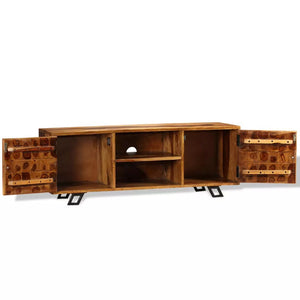 vidaXL TV Stand Solid Wood Sheesham 47.2"x11.8"x15.7"-6