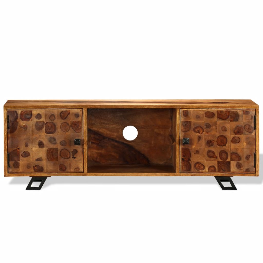 vidaXL TV Stand Solid Wood Sheesham 47.2"x11.8"x15.7"-8