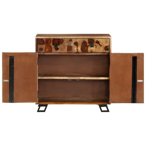 vidaXL Sideboard Solid Sheesham Wood 25.6"x13.8"x25.6"-3