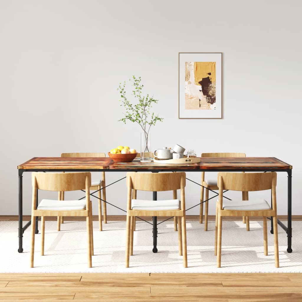 vidaXL Dining Table Kitchen Table Home Dining Room Table Solid Reclaimed Wood-11