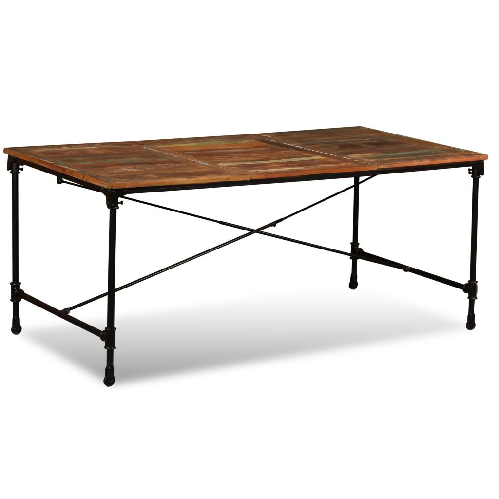 vidaXL Dining Table Kitchen Table Home Dining Room Table Solid Reclaimed Wood-22