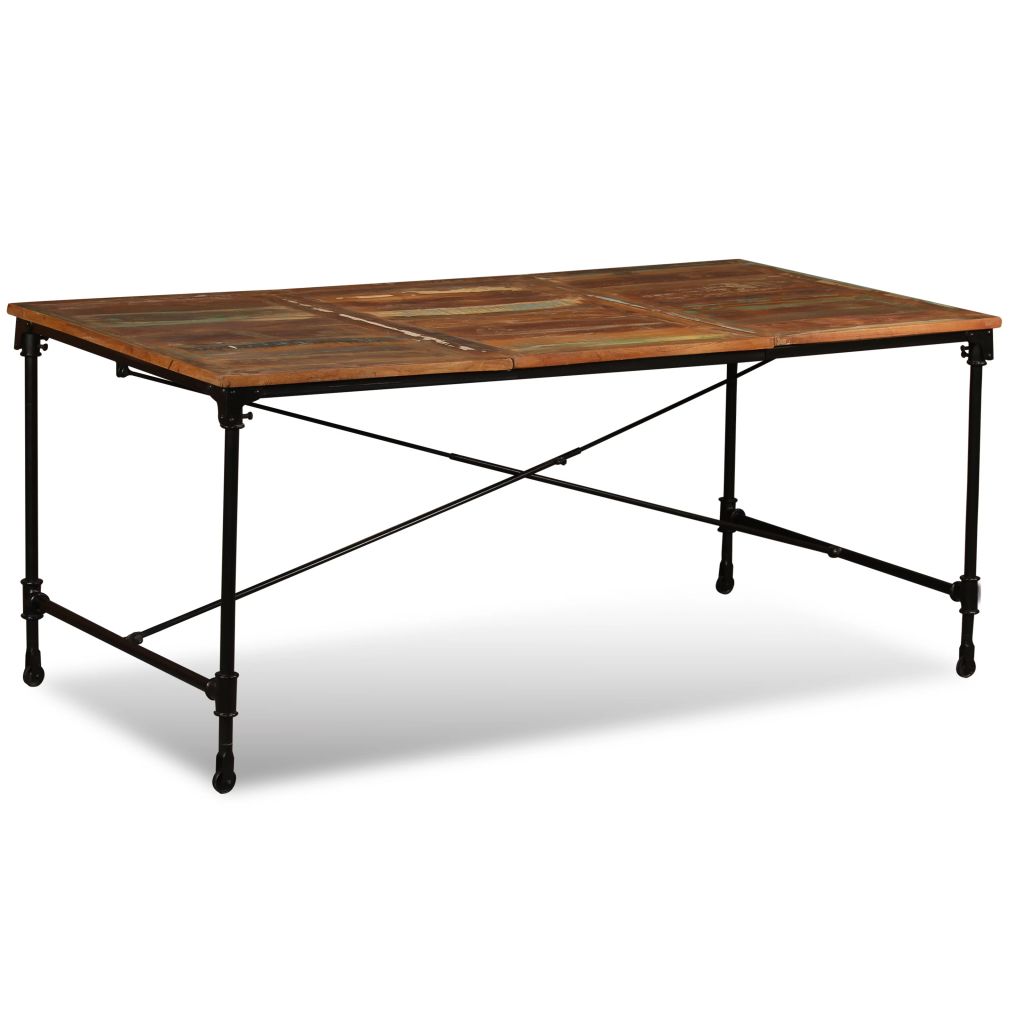 vidaXL Dining Table Kitchen Table Home Dining Room Table Solid Reclaimed Wood-24
