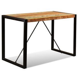 vidaXL Dining Table Solid Reclaimed Wood 47.2"-4