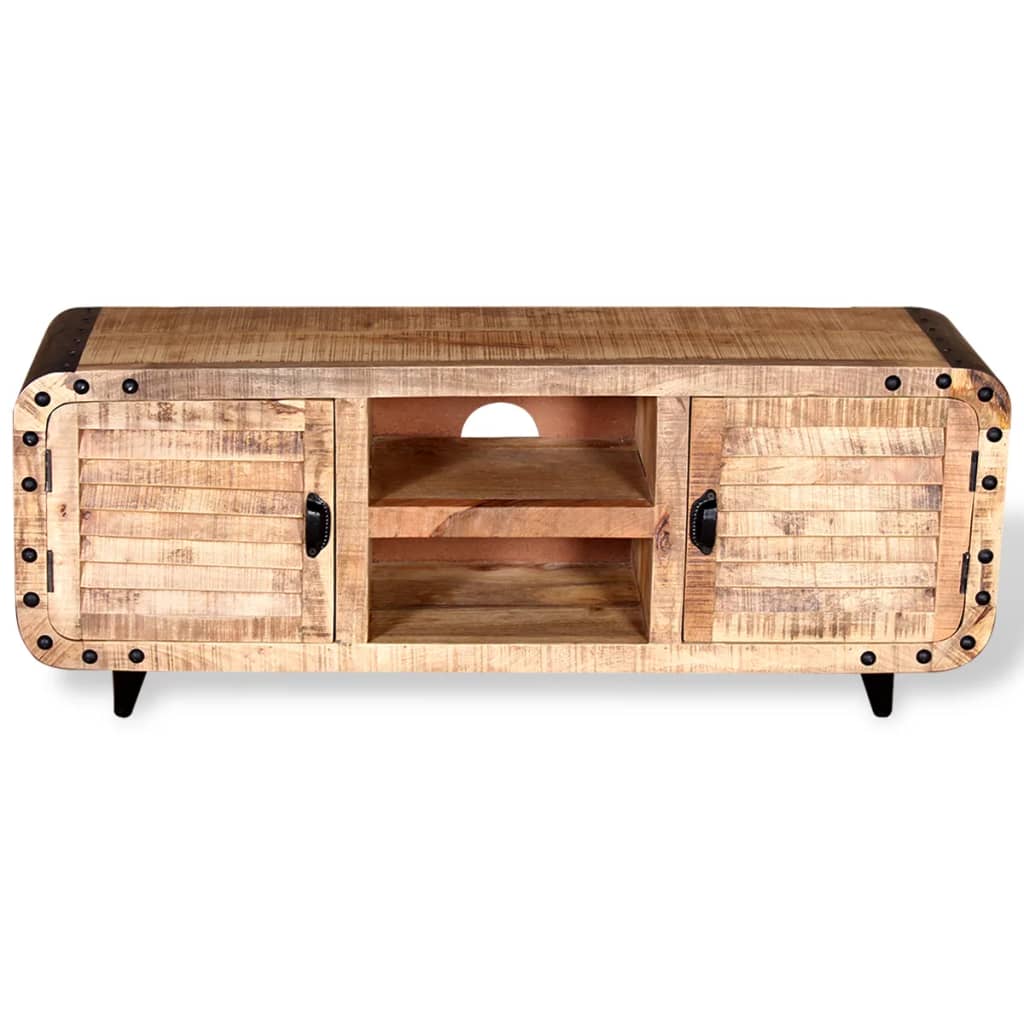 vidaXL TV Stand Rough Mango Wood 47.2"x11.8"x19.7"-6