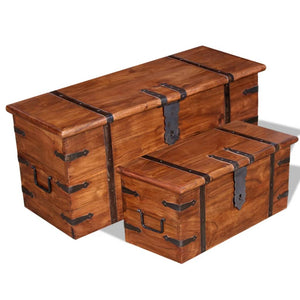 vidaXL Storage Chest Acacia Wood-1