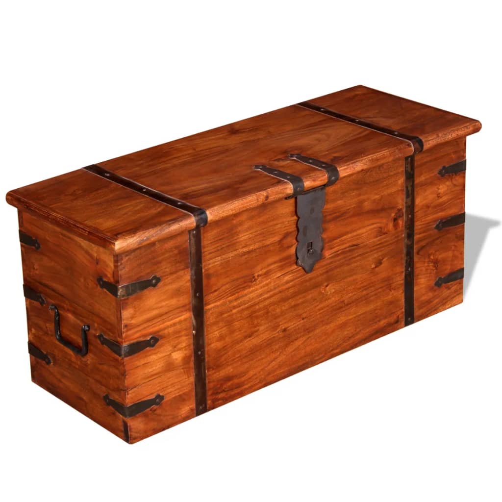 vidaXL Storage Chest Acacia Wood-15