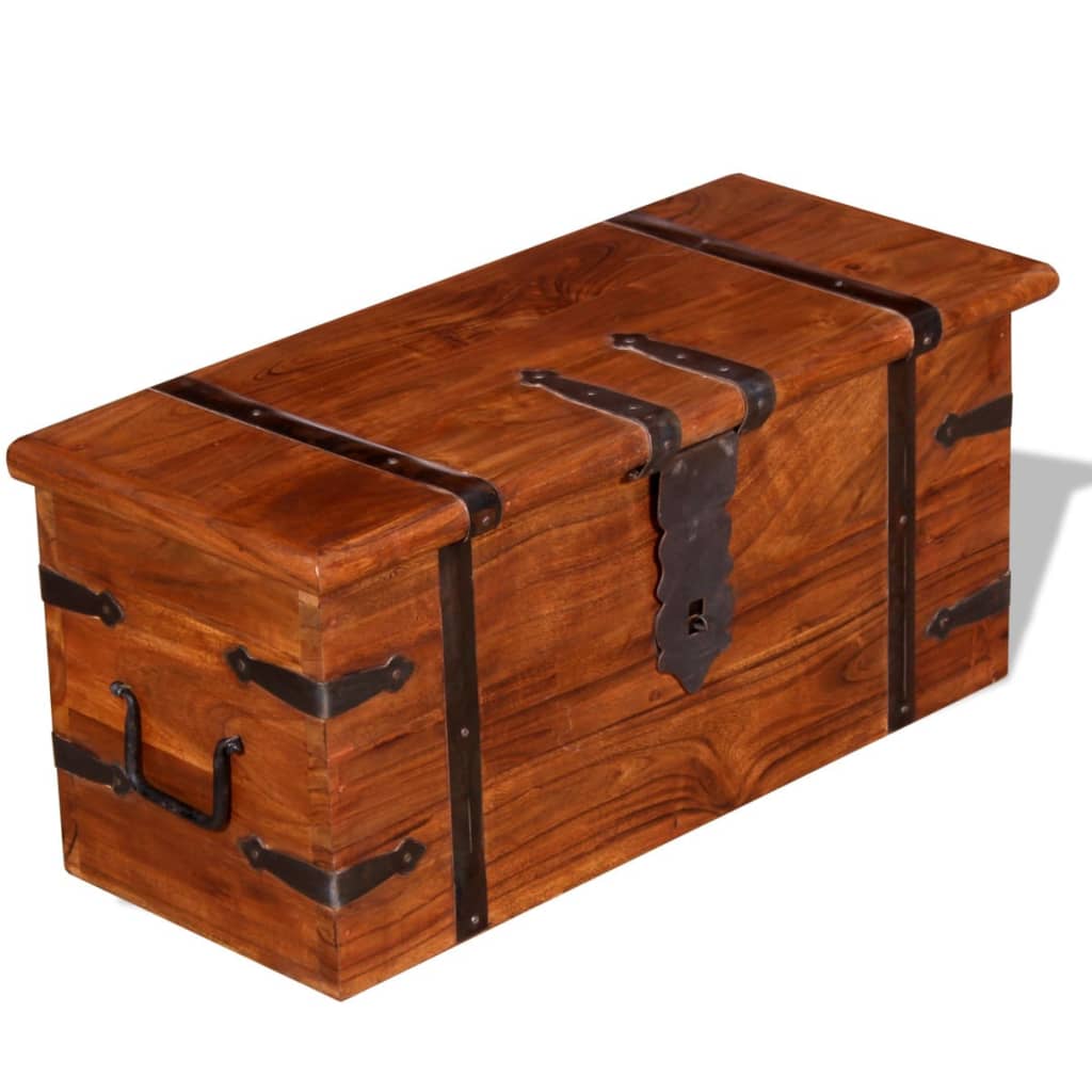 vidaXL Storage Chest Acacia Wood-21