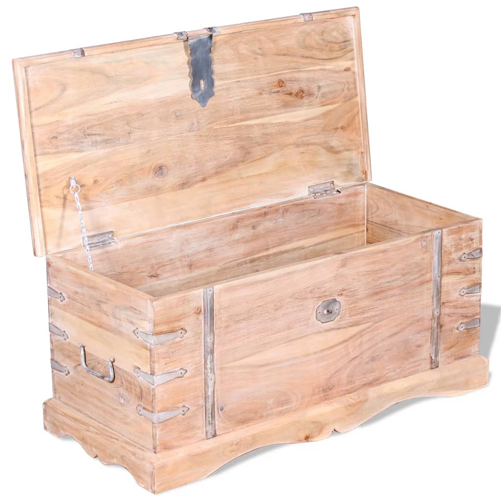 vidaXL Storage Chest Acacia Wood-22