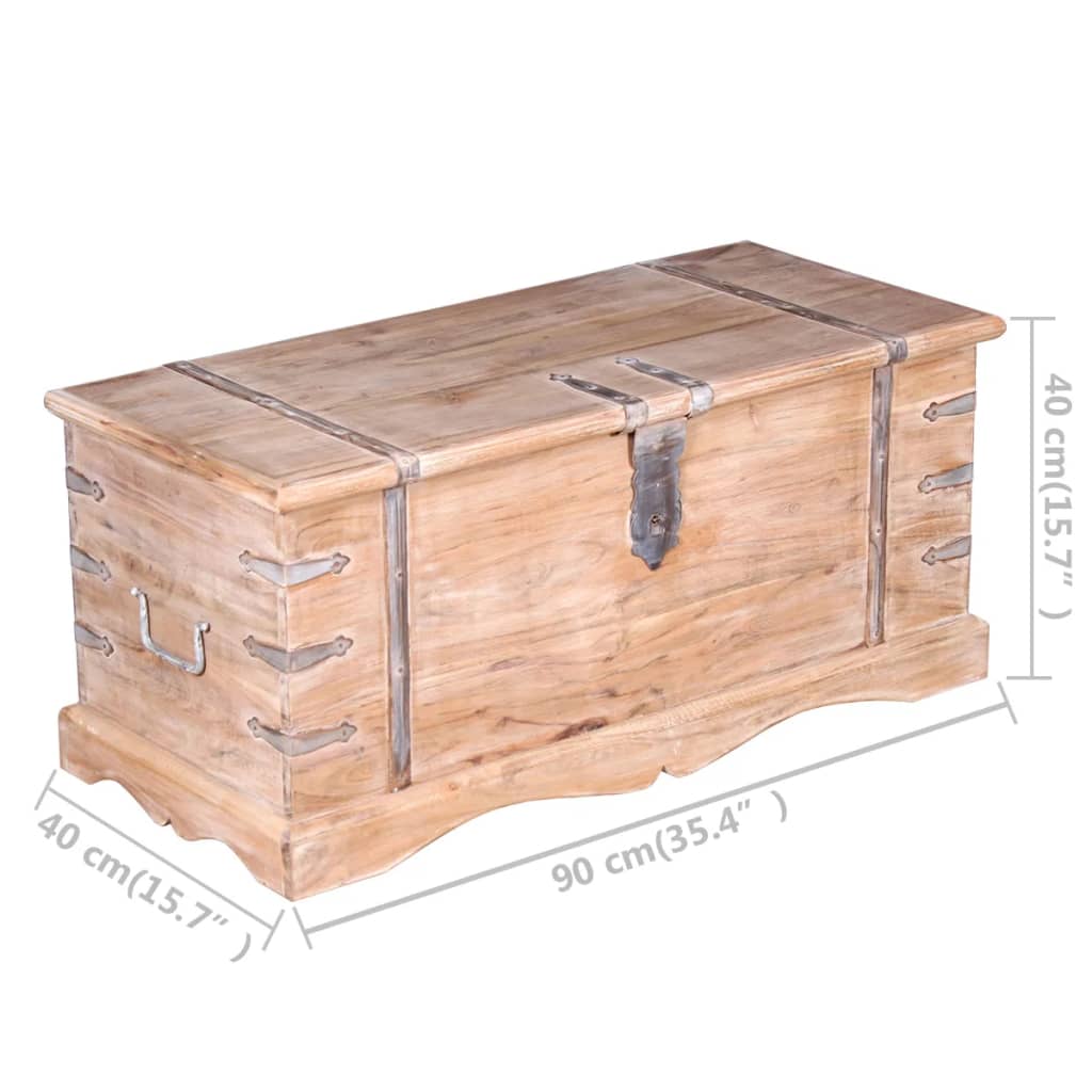 vidaXL Storage Chest Acacia Wood-16