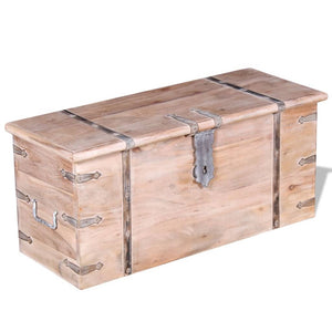 vidaXL Storage Chest Acacia Wood-4