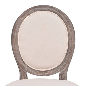vidaXL Dining Chairs 4 pcs Cream Fabric-4