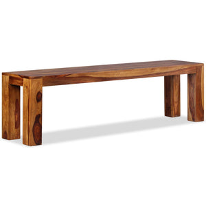 vidaXL Solid Wood Sheesham Bench Furniture 43.3"x13.8"x17.7"/63"x13.8"x17.7"-11