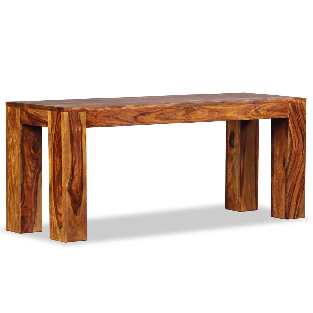 vidaXL Solid Wood Sheesham Bench Furniture 43.3"x13.8"x17.7"/63"x13.8"x17.7"-4