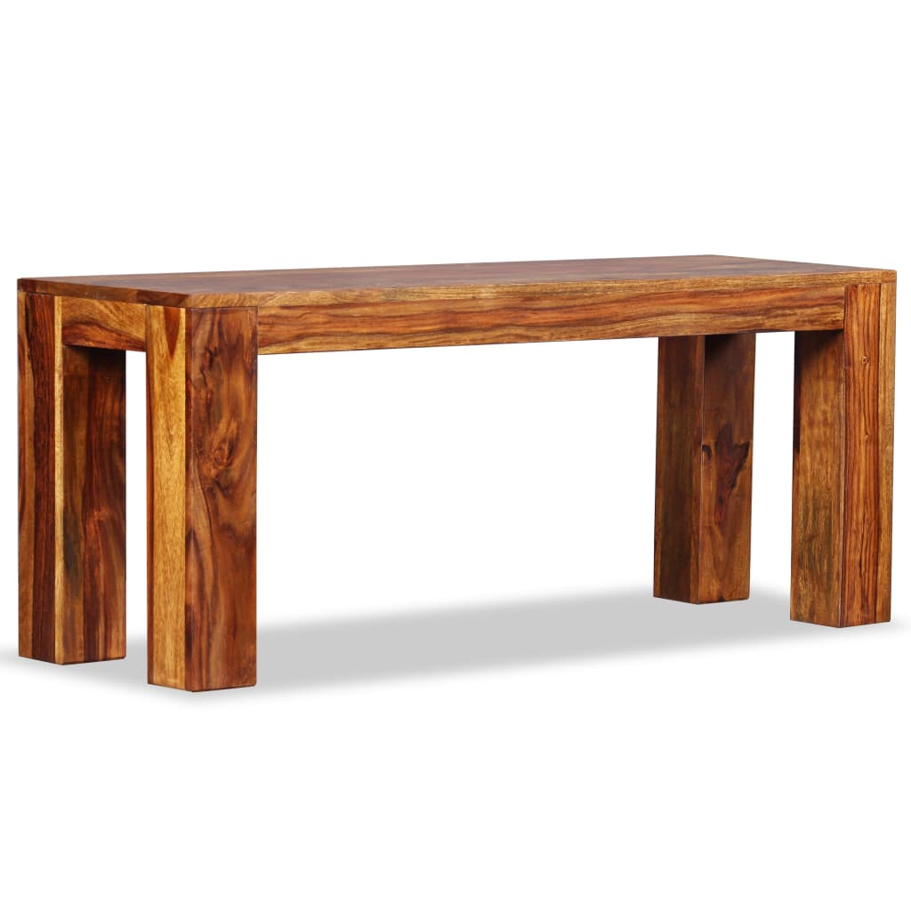 vidaXL Solid Wood Sheesham Bench Furniture 43.3"x13.8"x17.7"/63"x13.8"x17.7"-15