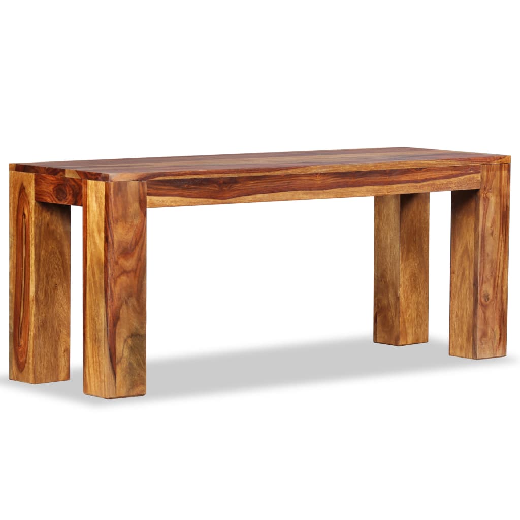 vidaXL Solid Wood Sheesham Bench Furniture 43.3"x13.8"x17.7"/63"x13.8"x17.7"-9