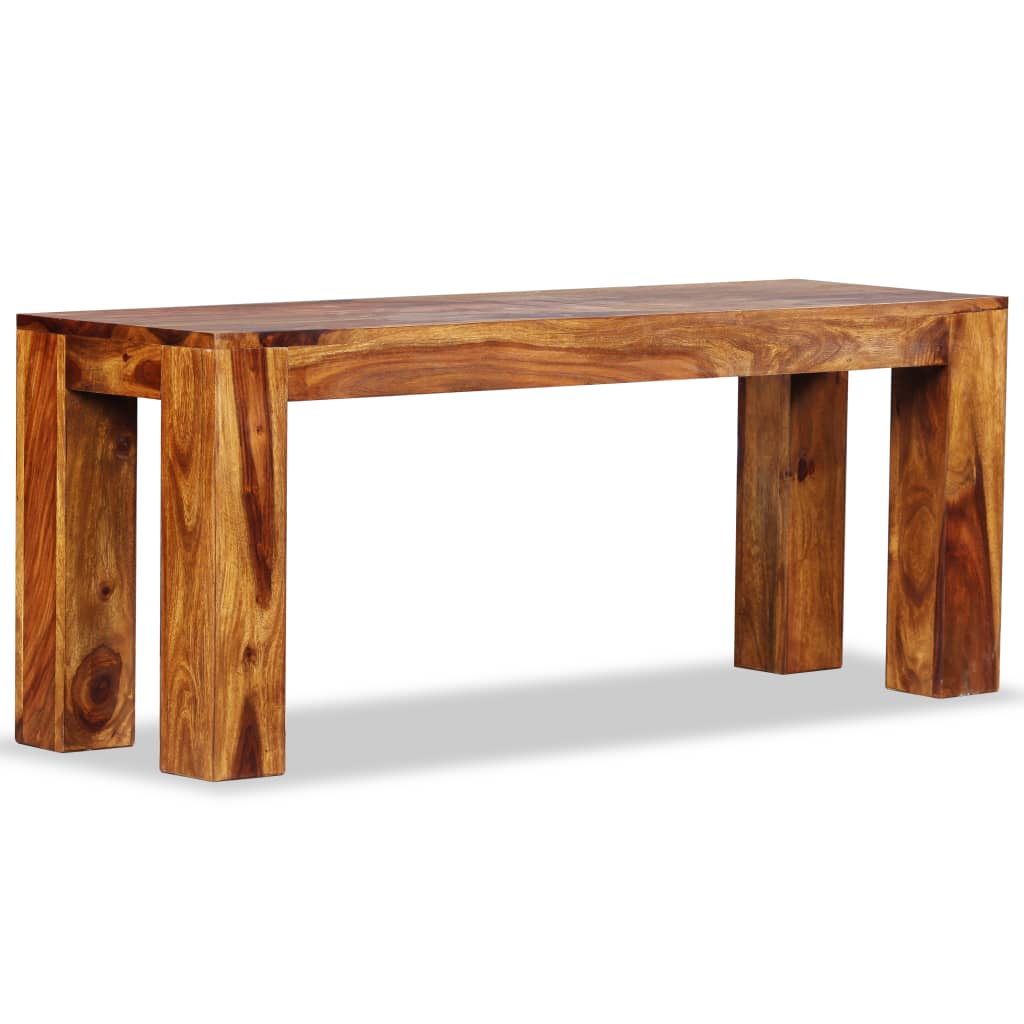 vidaXL Solid Wood Sheesham Bench Furniture 43.3"x13.8"x17.7"/63"x13.8"x17.7"-17