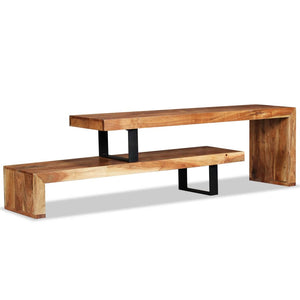 vidaXL TV Stand Solid Acacia Wood-0