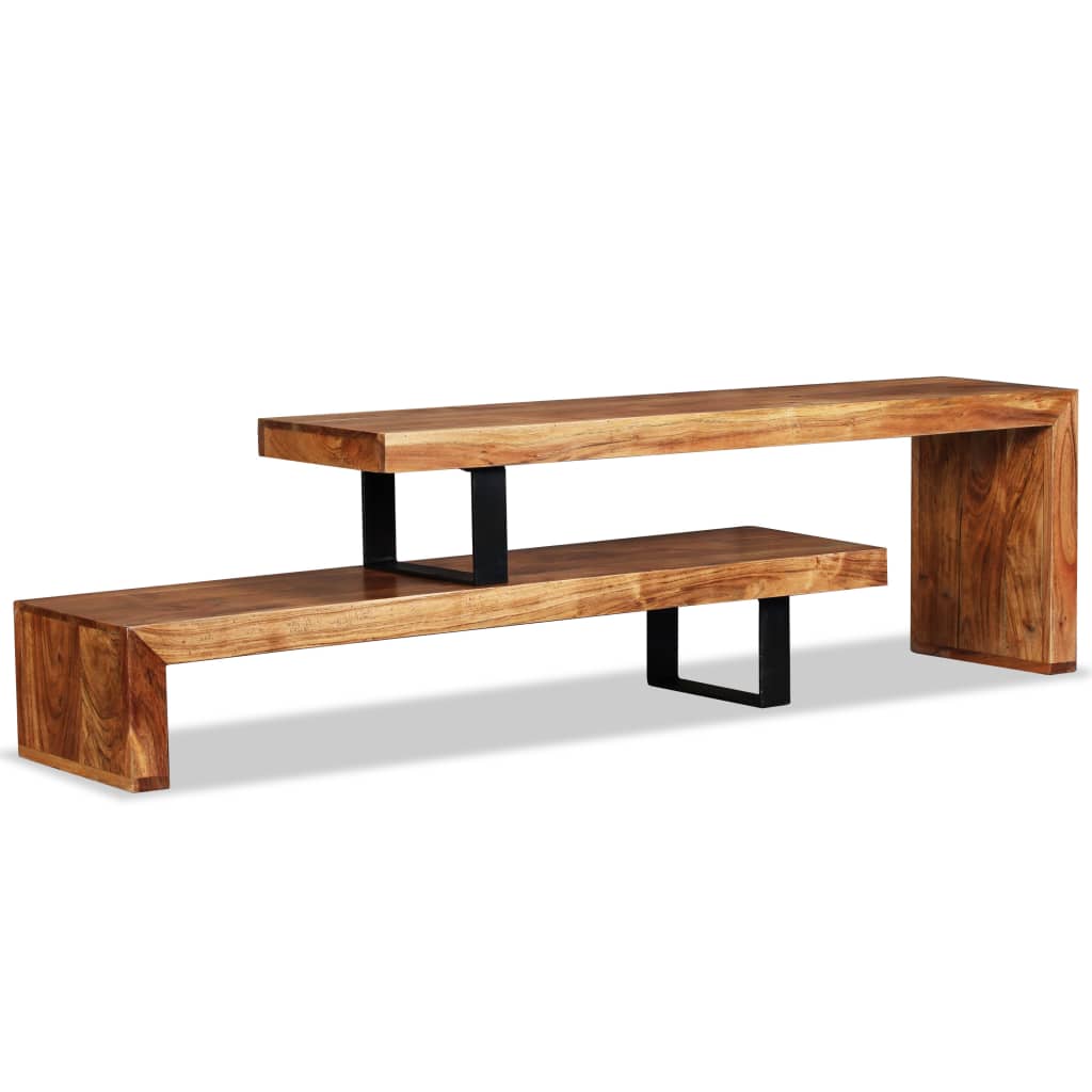 vidaXL TV Stand Solid Acacia Wood-1