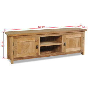 vidaXL TV Stand Solid Teak 47.2"x11.8"x15.7"-6