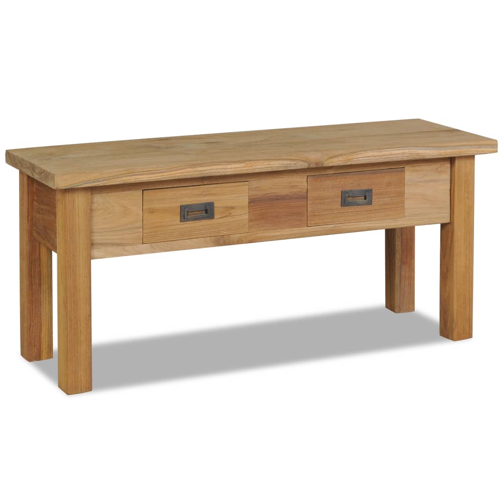 vidaXL Hall Bench Solid Teak 35.4"x11.8"x15.7"-0