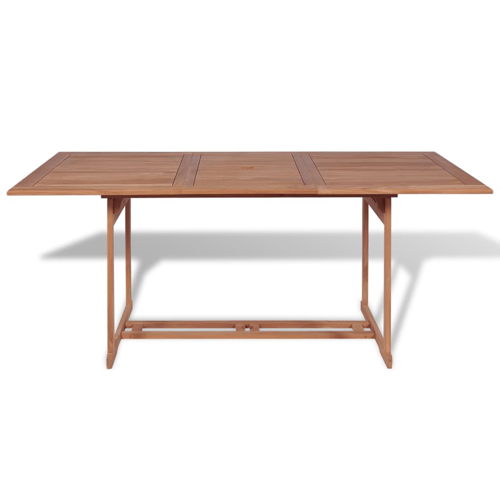 vidaXL Patio Table 70.9"x35.4"x29.5" Solid Teak Wood-1