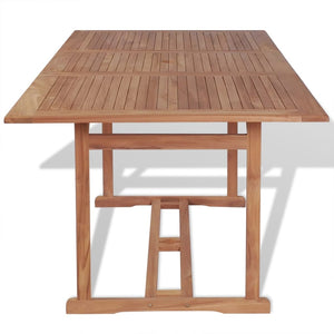 vidaXL Patio Table 70.9"x35.4"x29.5" Solid Teak Wood-2