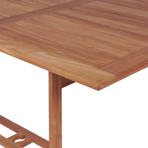vidaXL Patio Table 70.9"x35.4"x29.5" Solid Teak Wood-3
