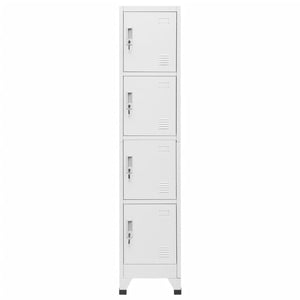 vidaXL Locker Cabinet with 4 Compartments 15"x17.7"x70.9"-0