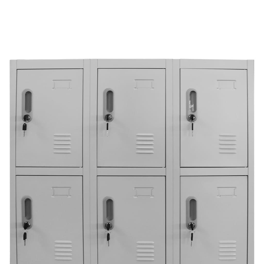 vidaXL Locker Cabinet with 12 Compartments 35.4"x17.7"x70.9"-3