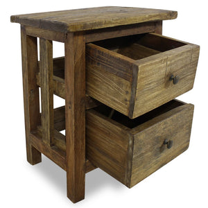 vidaXL Nightstand Solid Reclaimed Wood 15.7"x11.8"x20.1"-2