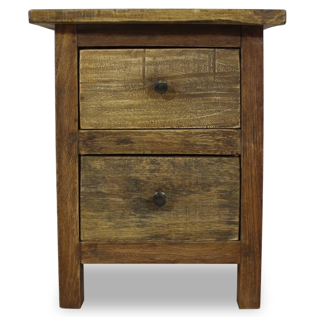 vidaXL Nightstand Solid Reclaimed Wood 15.7"x11.8"x20.1"-3