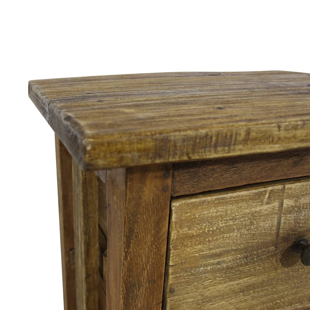 vidaXL Nightstand Solid Reclaimed Wood 15.7"x11.8"x20.1"-5