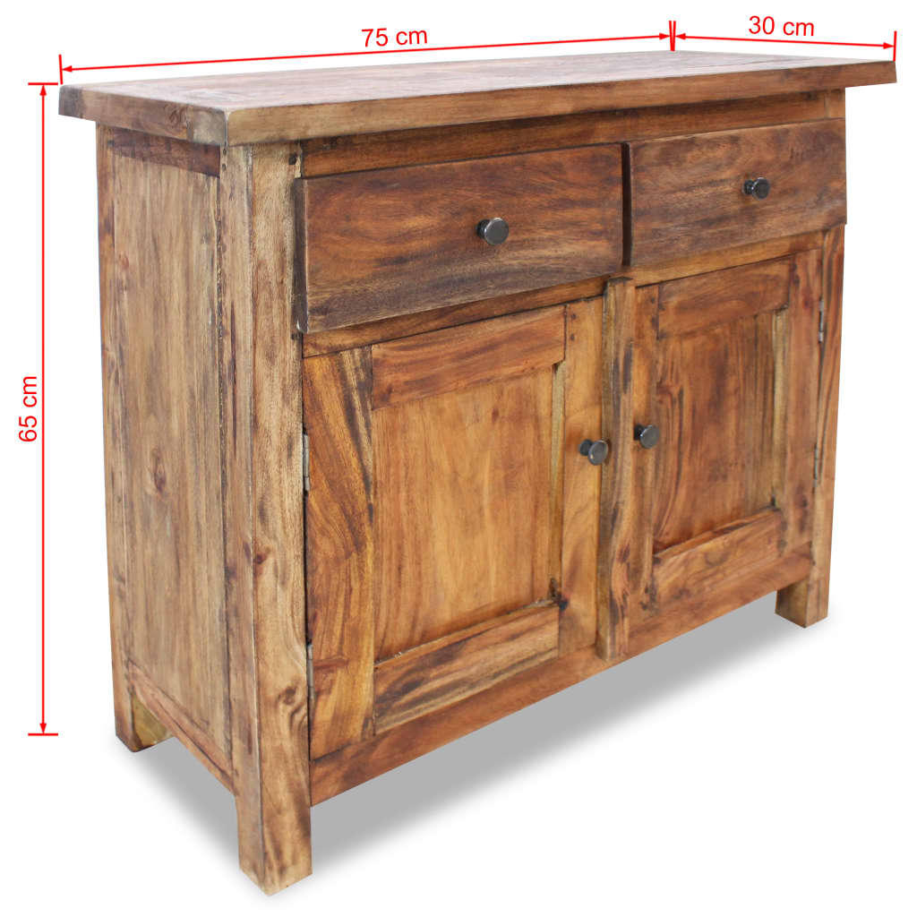 vidaXL Sideboard Solid Reclaimed Wood 29.5"x11.8"x25.6"-6